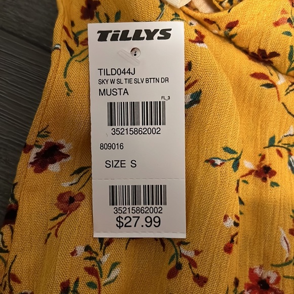 Yellow Floral Dress - Picture 3 of 3